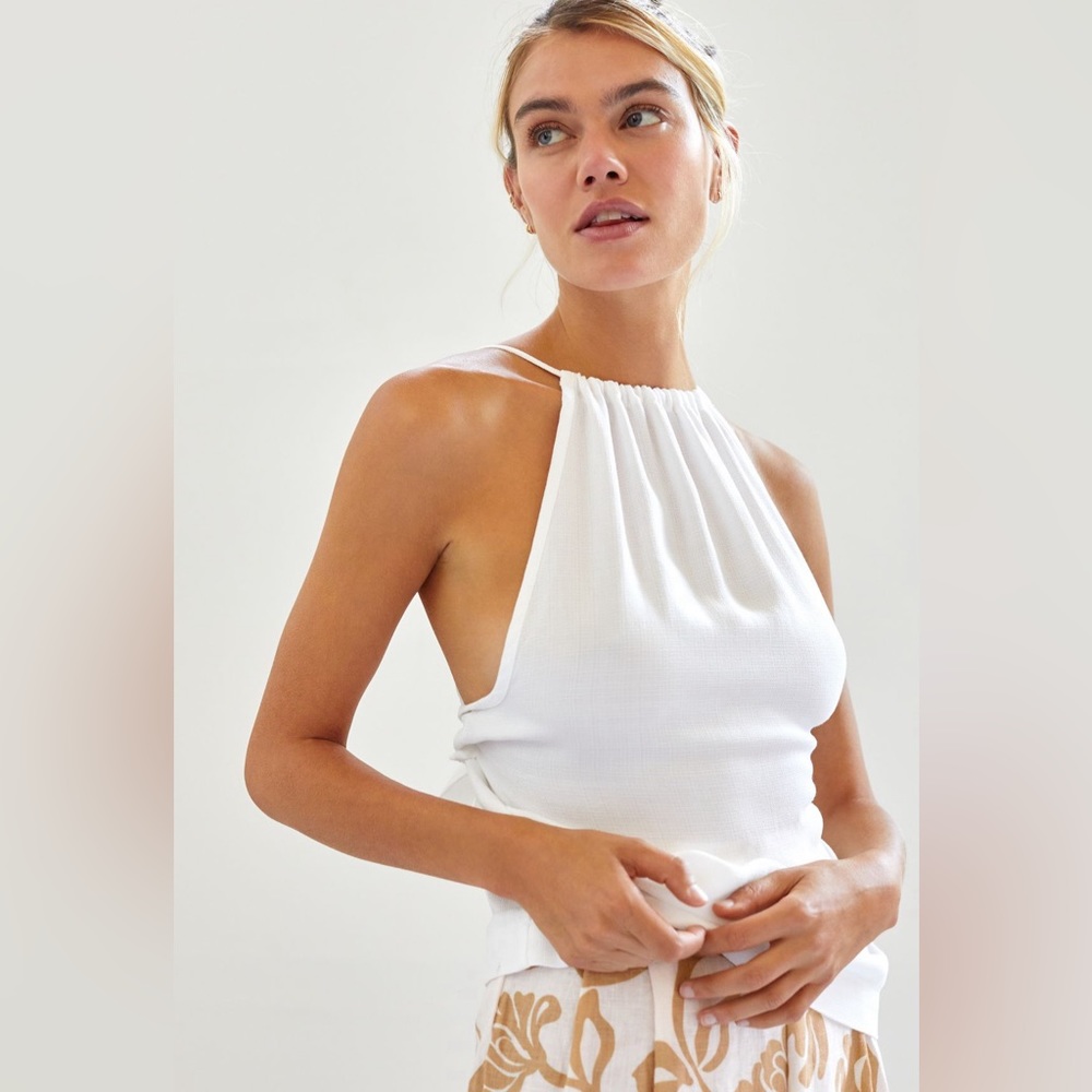 Cloth & Stone halter tie-back tank-never worn